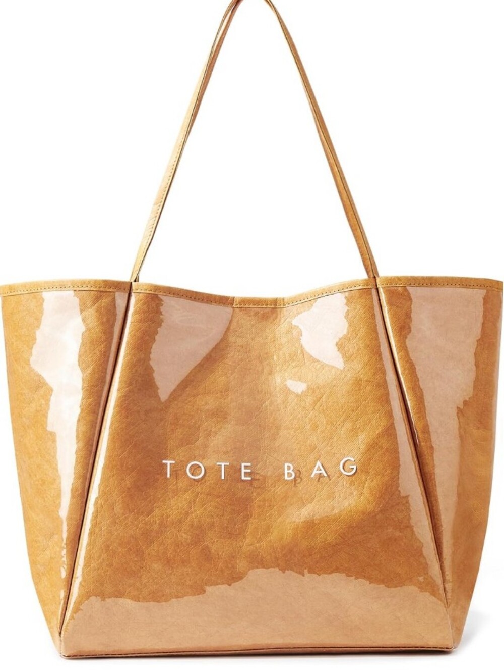 💙 2 For $85 Gold/Brown Jelly Tote Bag Large Clear Waterproof Beach Travel